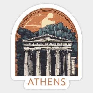 Athens, Ancient Greek Origins Sticker